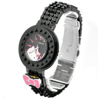 【動漫角色】NKA-8601-05 Hello Kitty 積木凱蒂貓手錶(黑色)